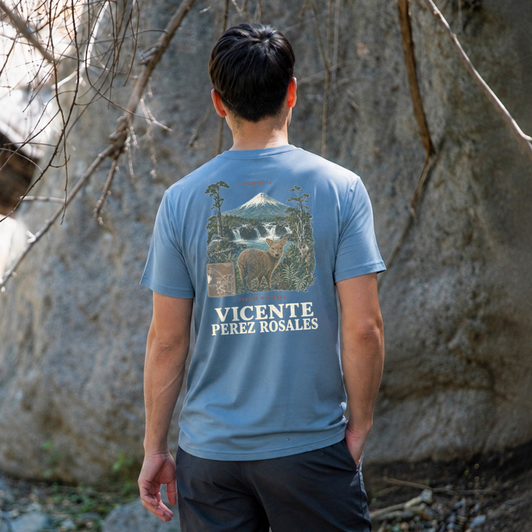 Polera Algodón Orgánico Vicente Perez Rosales Fauna Chile Indómito