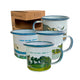 Pack 4 Tazones Esmaltados Parque Nacional Envolvente 330ml