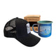 Pack Tazón PN Torres Azul 330ml + Jockey Base Torres del Paine Negro