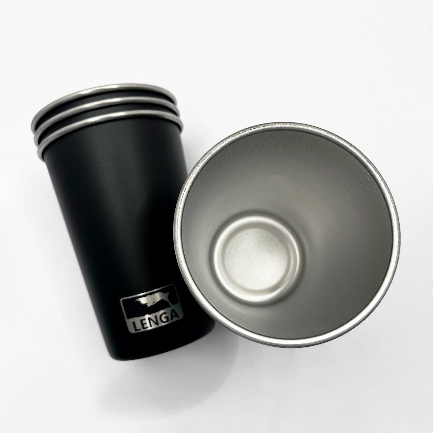 Vasos Acero Inoxidable Pack 4 Unidades 473ml