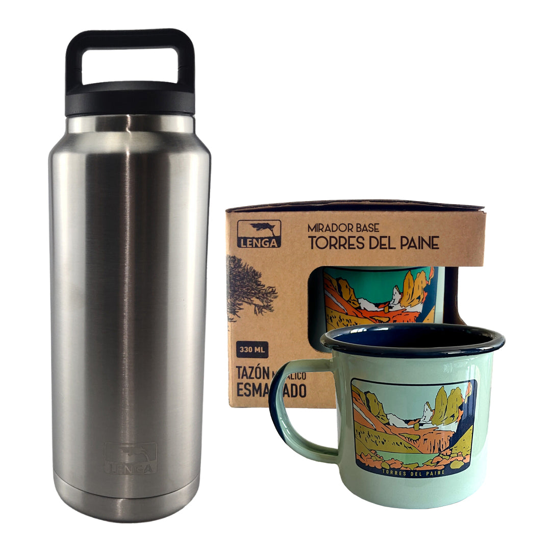 Pack 1 Tazón 330 ml + Botella Inox