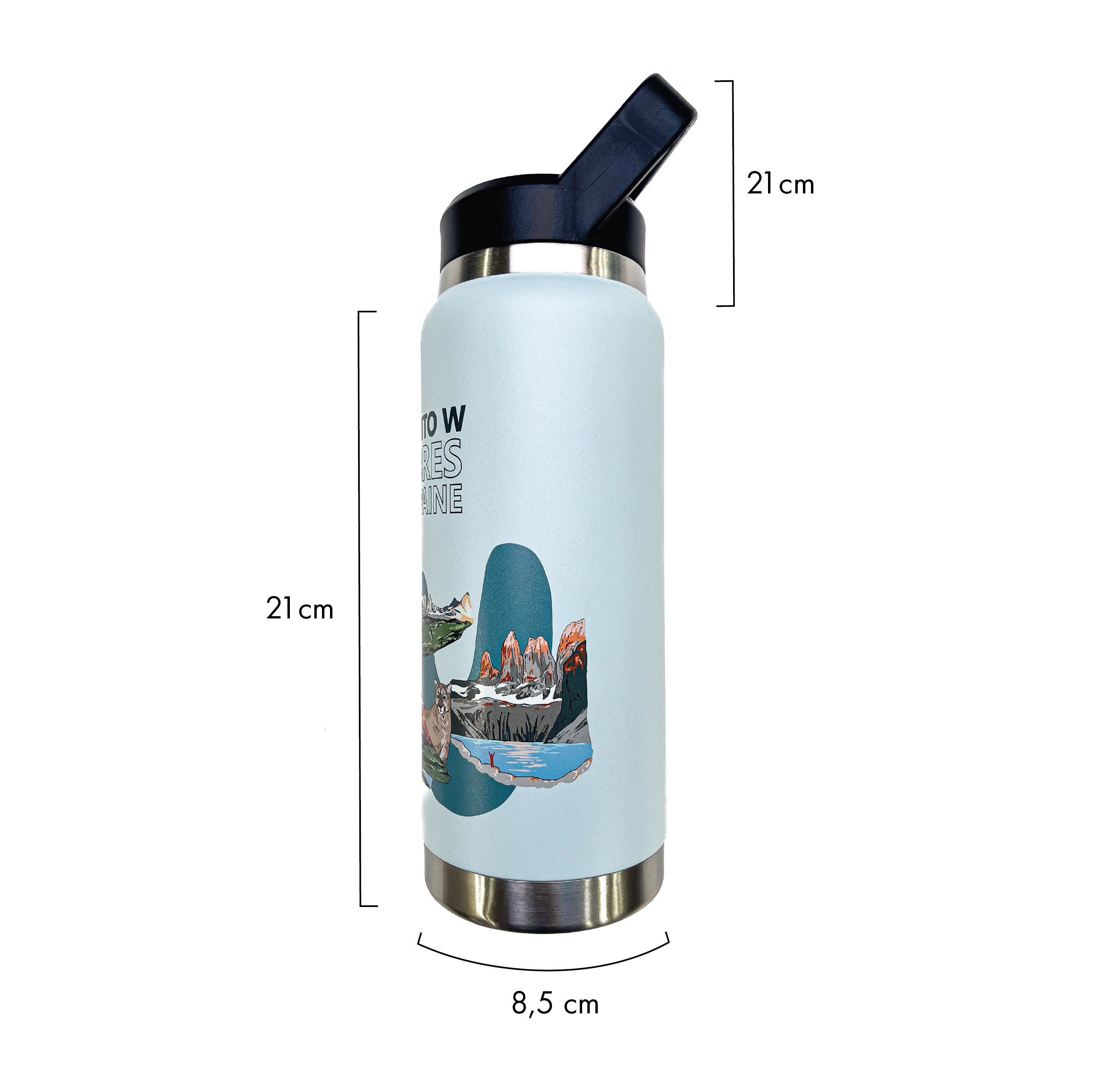 Botella Acero Inox 750ml - Circuito W Torres Paine