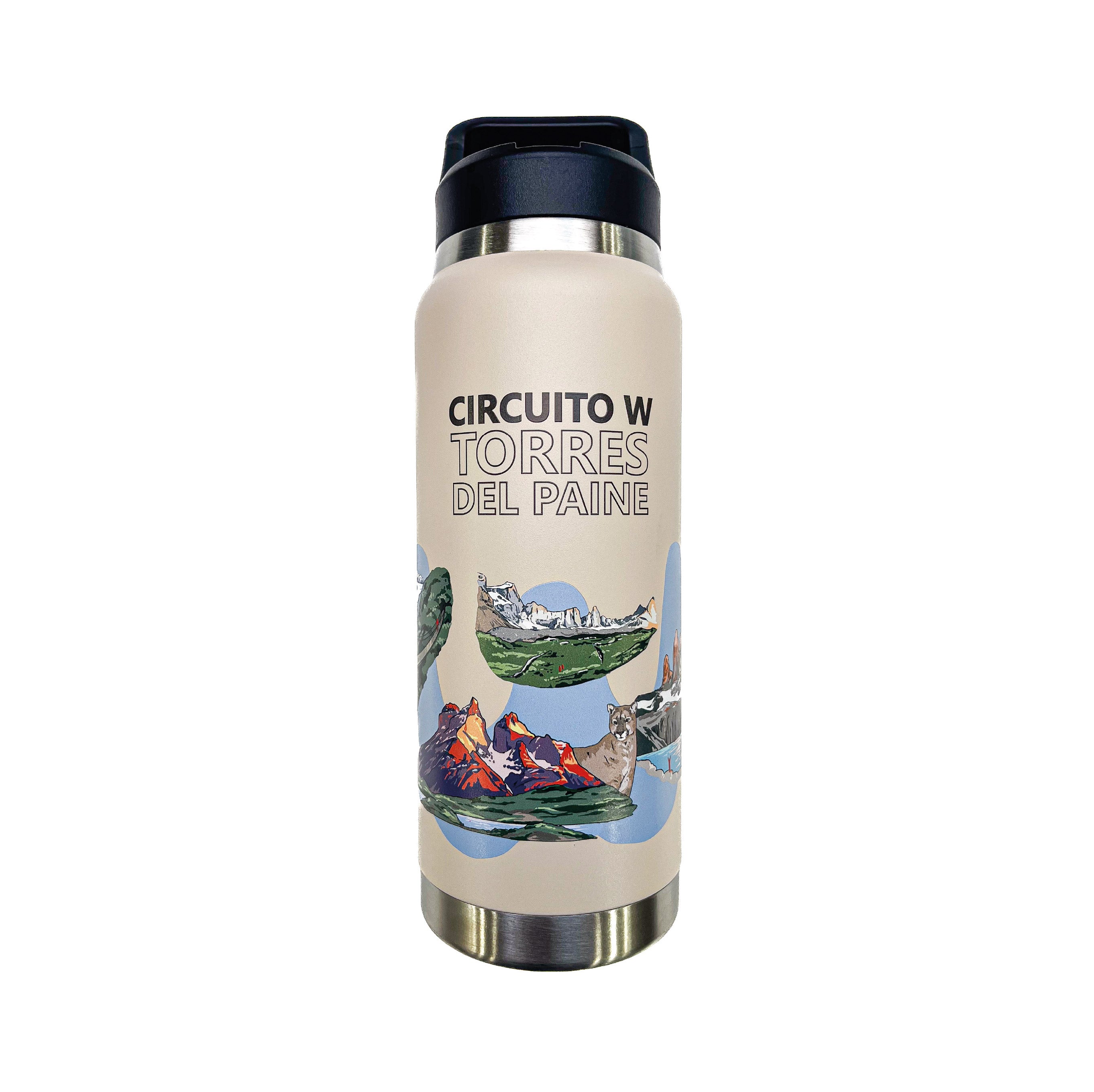 Botella Acero Inox 750ml - Circuito W Torres Paine