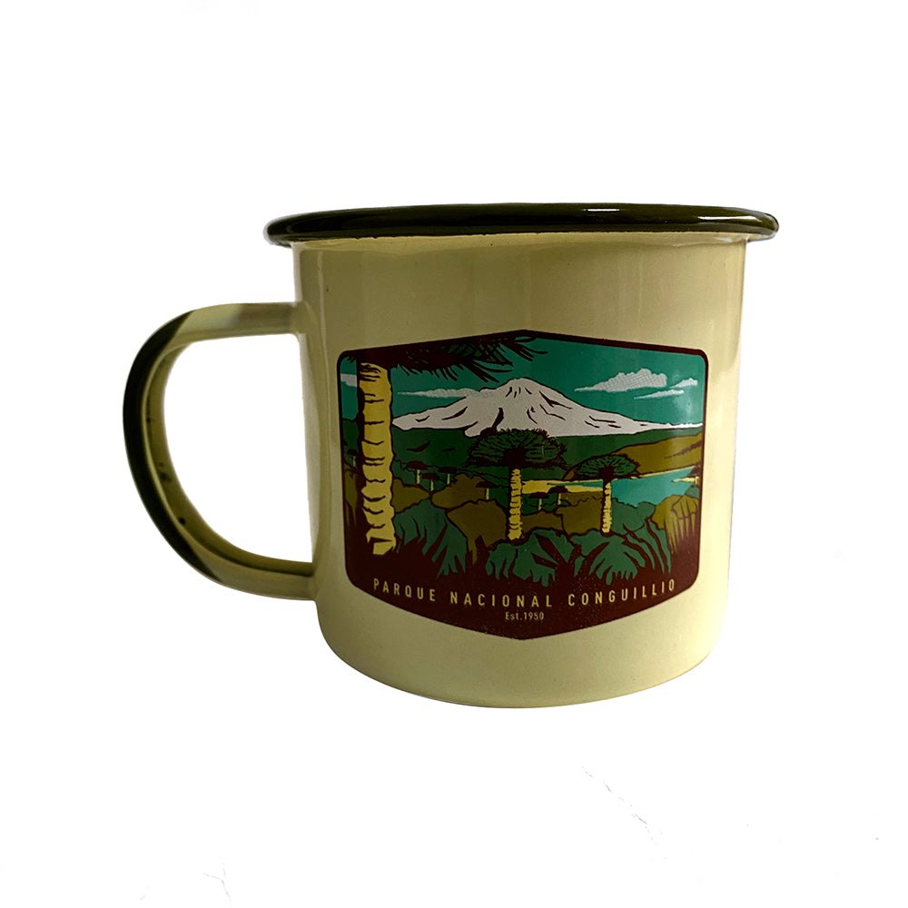 Tazón Mug Acero Esmaltado PN. Conguillío 330ml