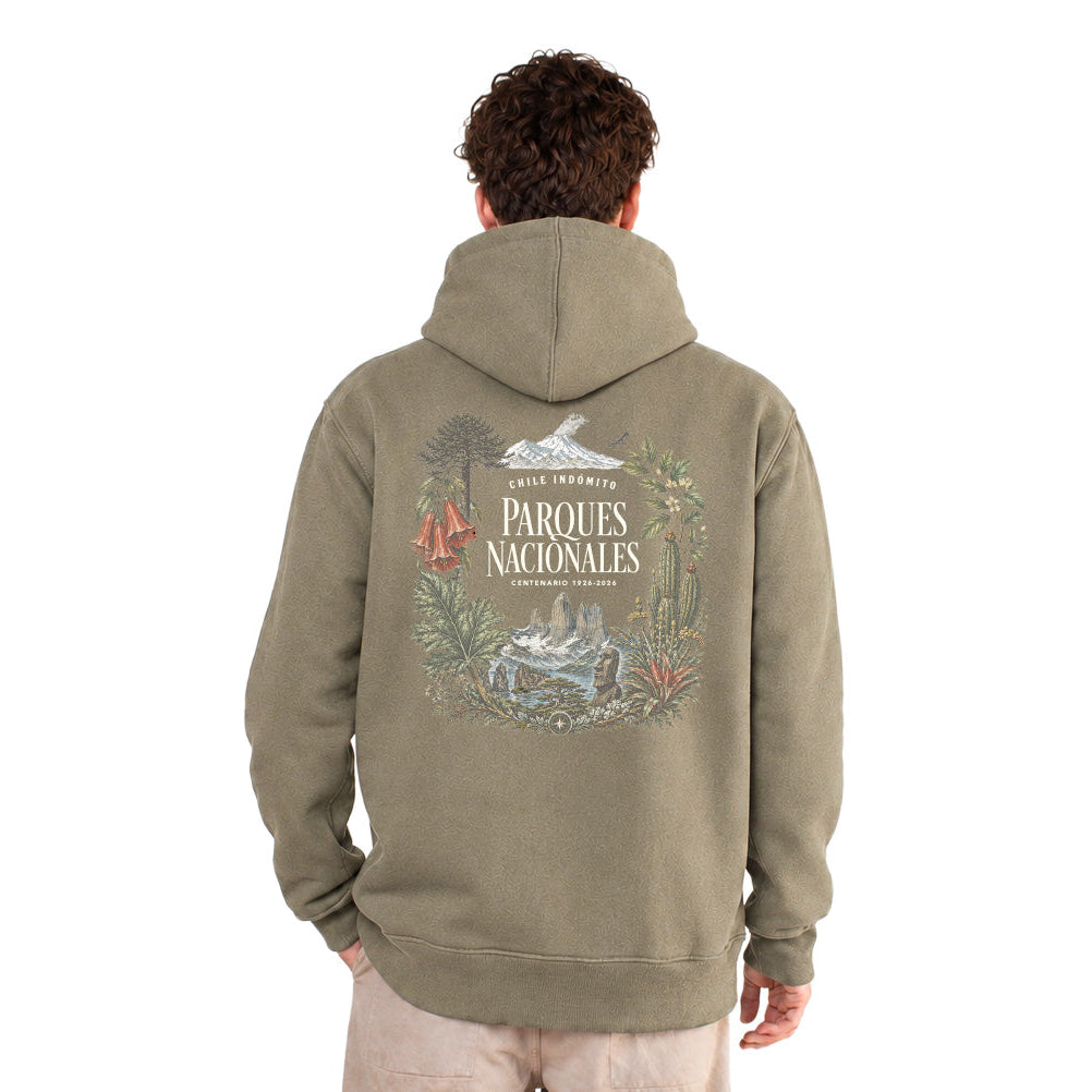 Polerón con gorro Parques Nacionales Chile Indómito
