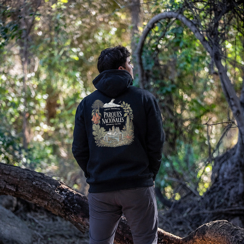 Polerón con gorro Parques Nacionales Chile Indómito