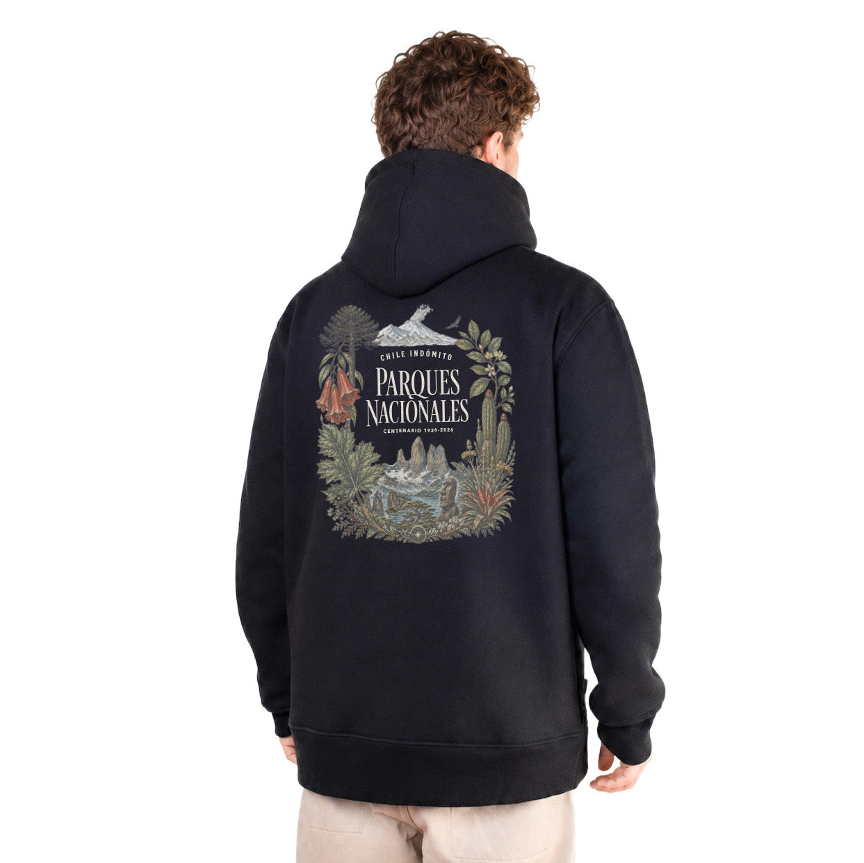 Polerón con gorro Parques Nacionales Chile Indómito