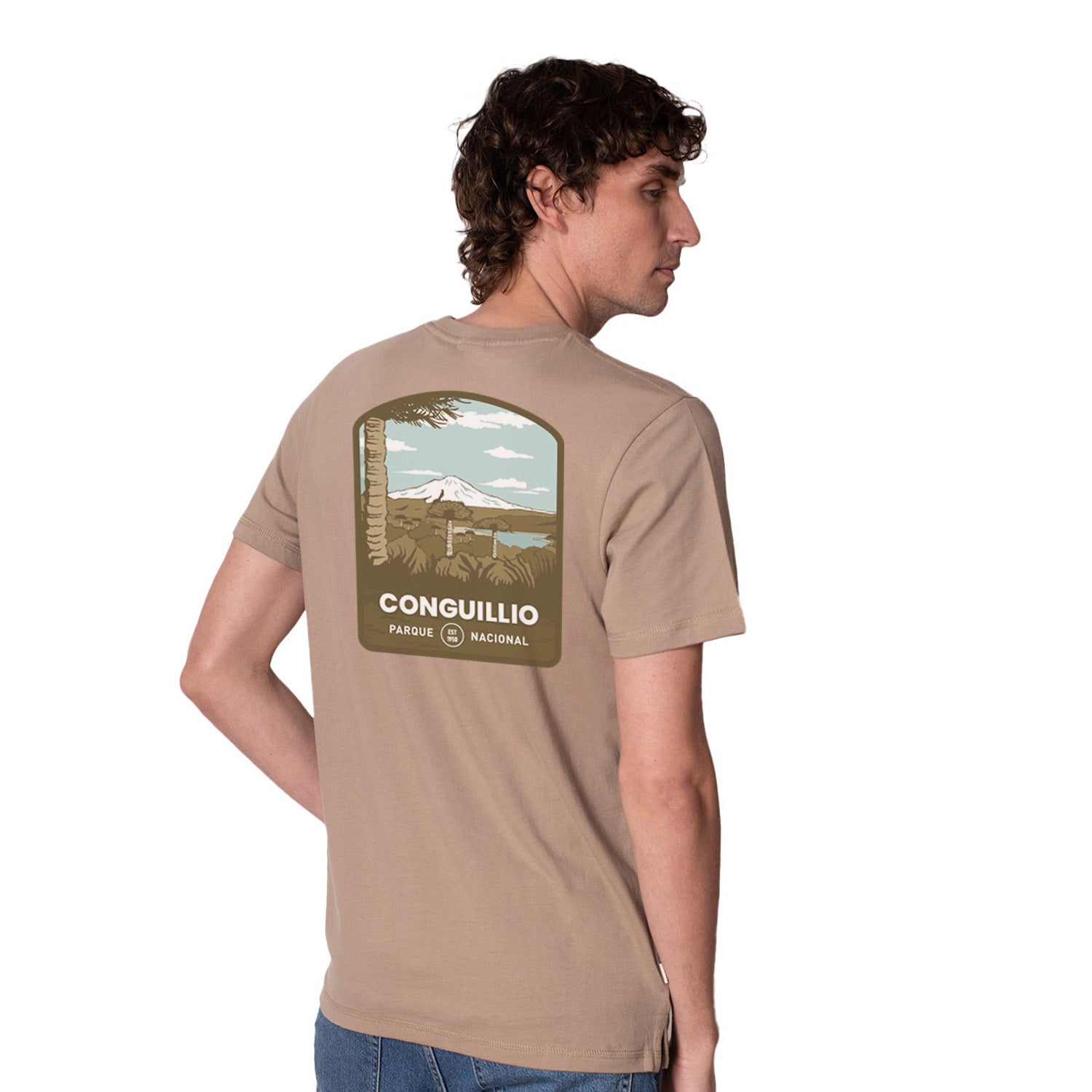 Polera Manga Corta Algodón Orgánico Parque Nacional Conguillío