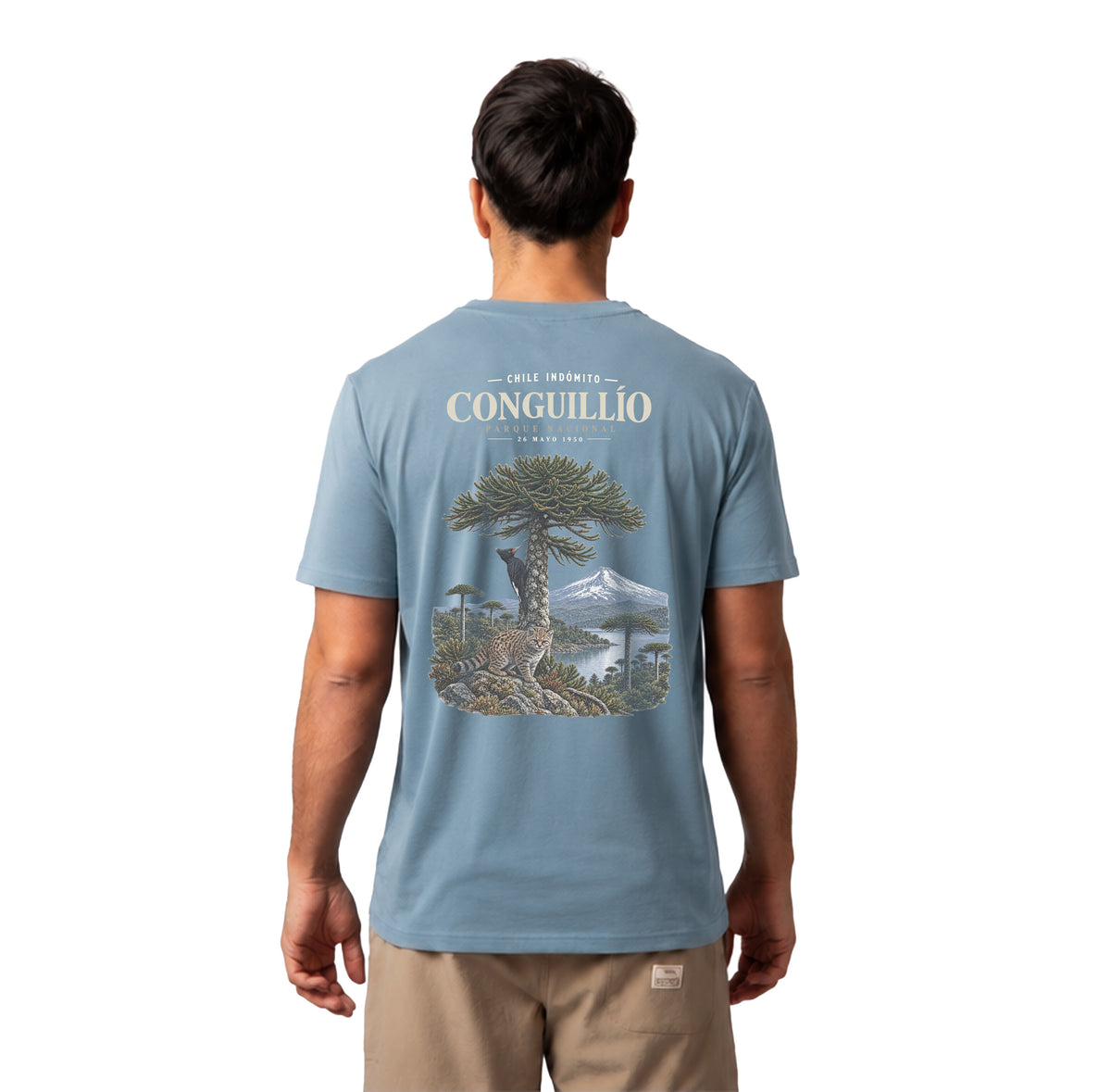 Polera Algodón Orgánico Conguillío Chile Indómito