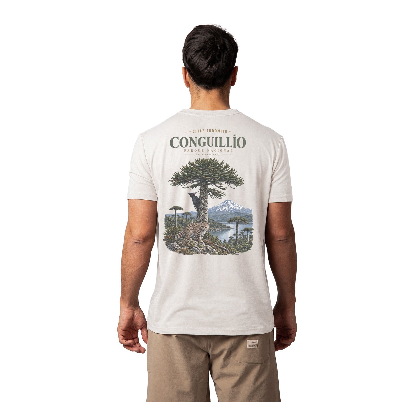 Polera Algodón Orgánico Conguillío Chile Indómito