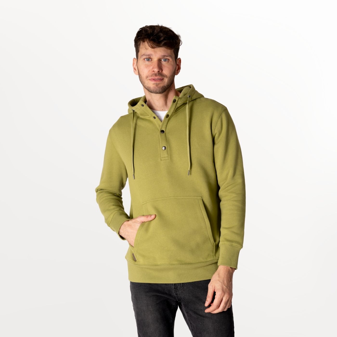 Polerón con Capucha y Botones de Algodón Orgánico Fitz Roy