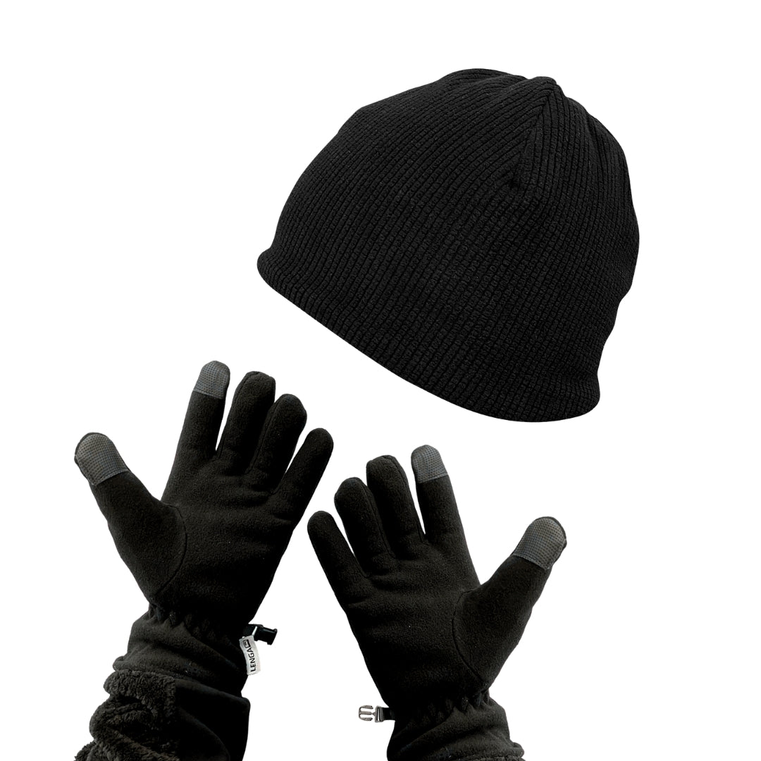 Pack Guantes Térmicos Polar Anti-Peeling + Gorro Micropolar Hybrid-Shell 3M® Thinsulate