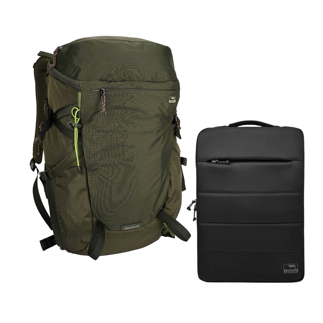 Pack Funda Notebook Puyehue 15,6" + Mochila Tripaicura 28Lts