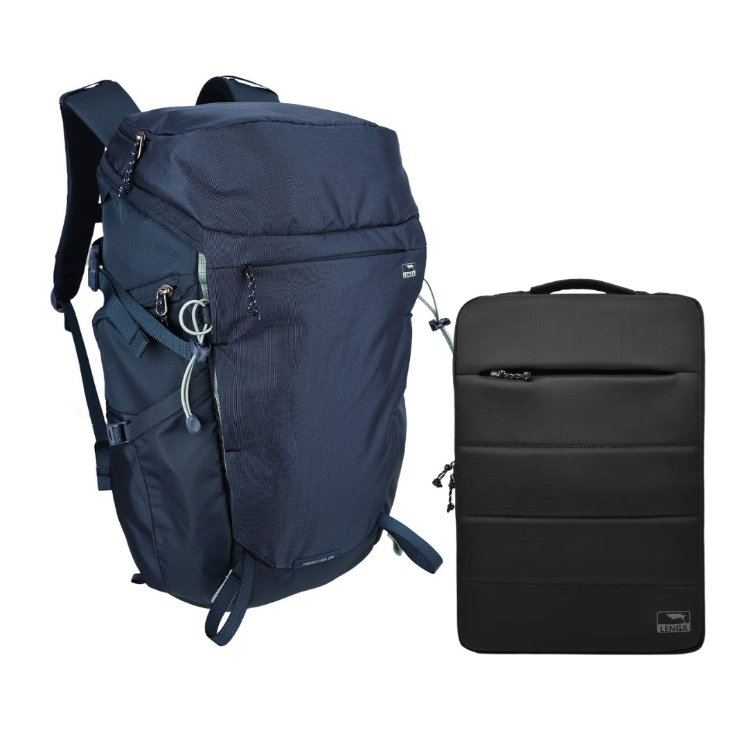 Pack Funda Notebook Puyehue 15,6" + Mochila Tripaicura 28Lts