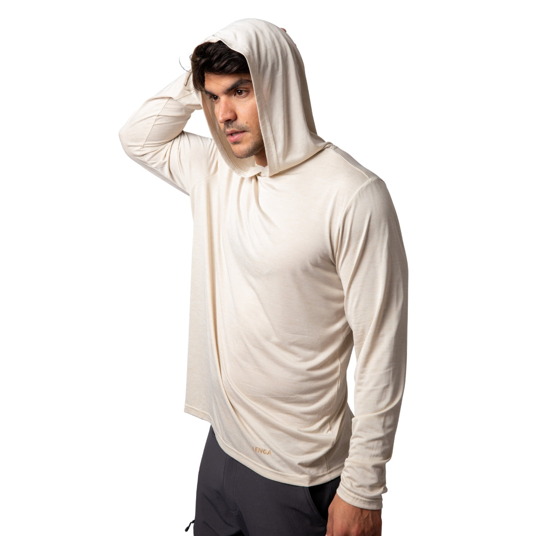 Polera con capucha Grit-dry UPF+50 Inti