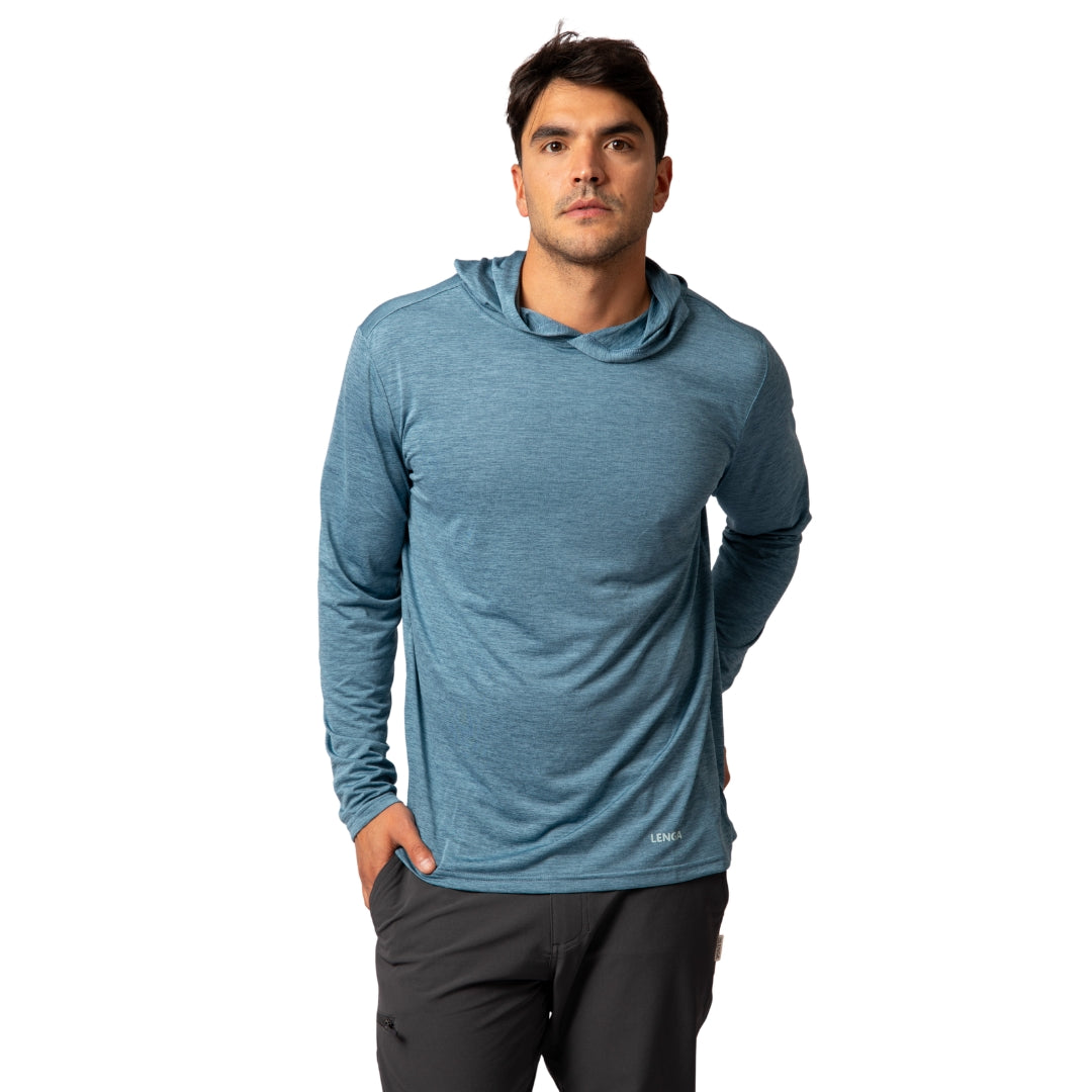 Polera con capucha Grit-dry UPF+50 Inti