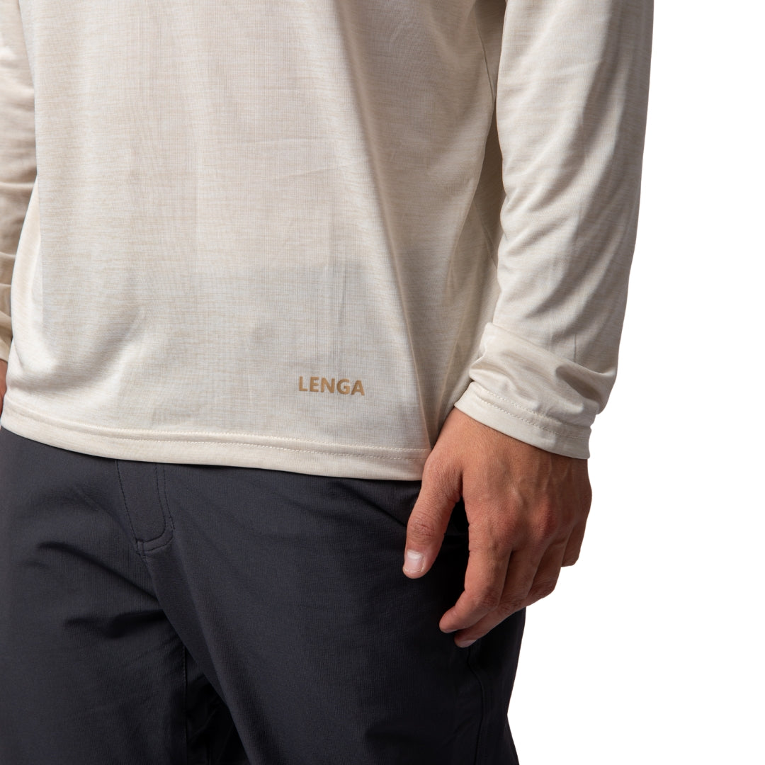 Polera con capucha Grit-dry UPF+50 Inti
