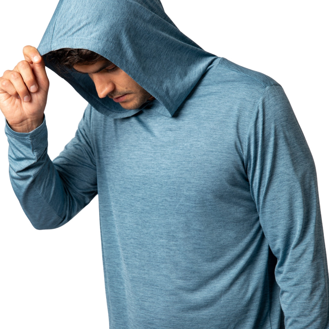 Polera con capucha Grit-dry UPF+50 Inti