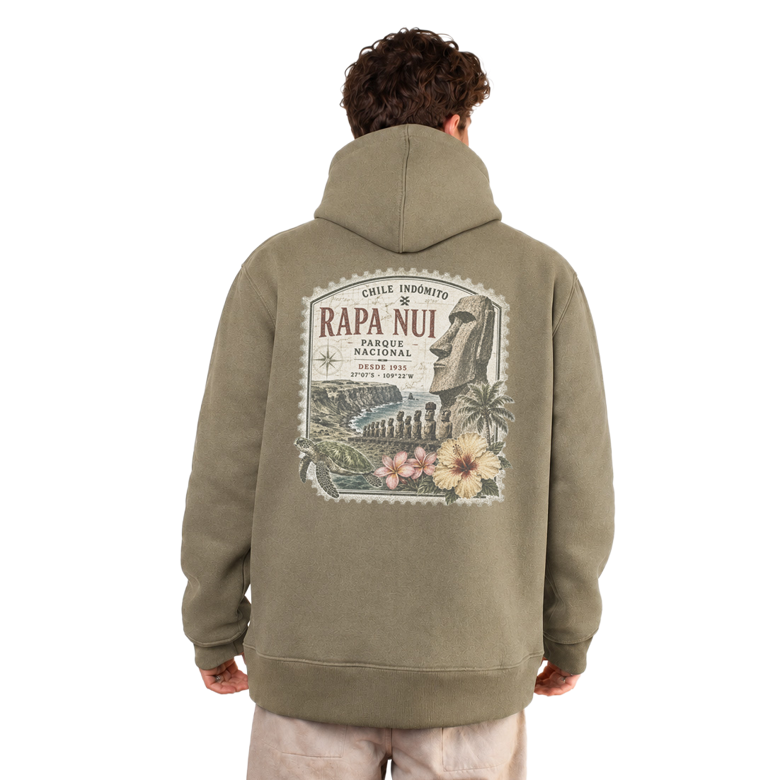 Polerón con gorro Rapa Nui Chile Indómito