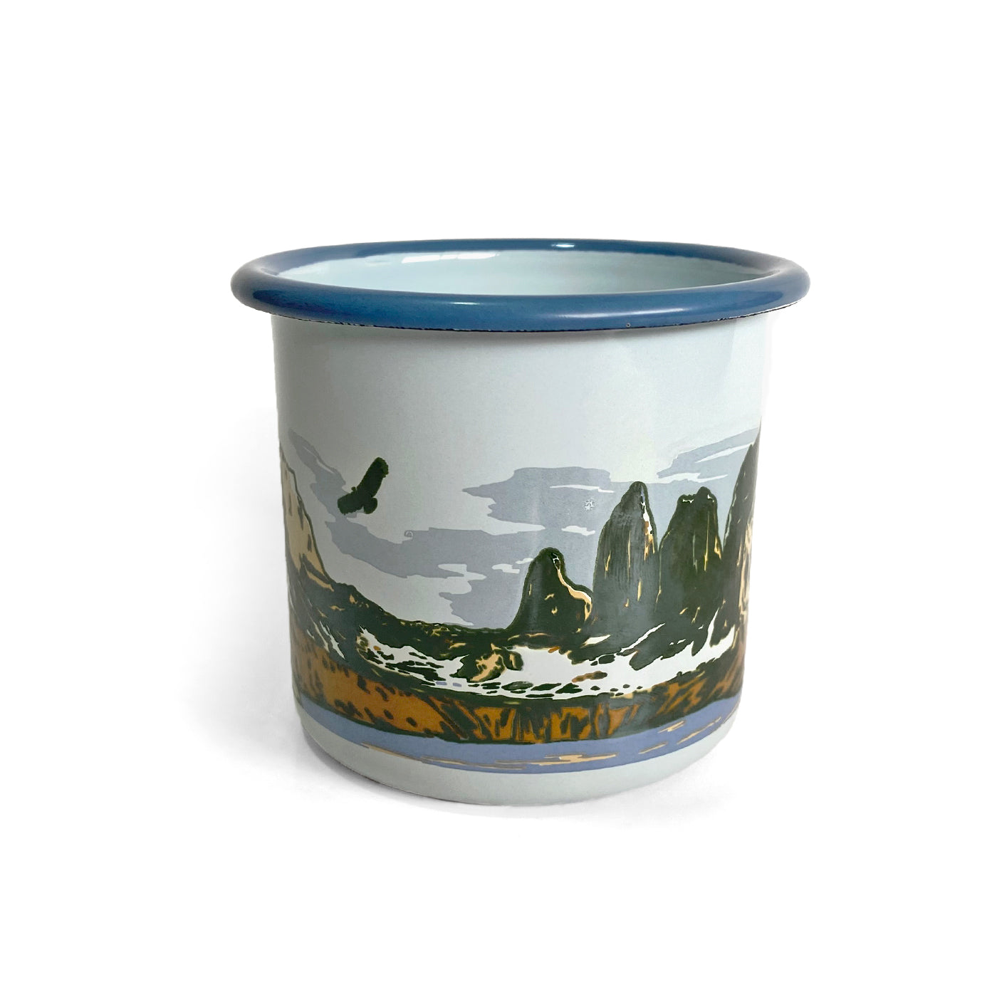 Pack 4 Tazones Esmaltados Parque Nacional Envolvente 330ml