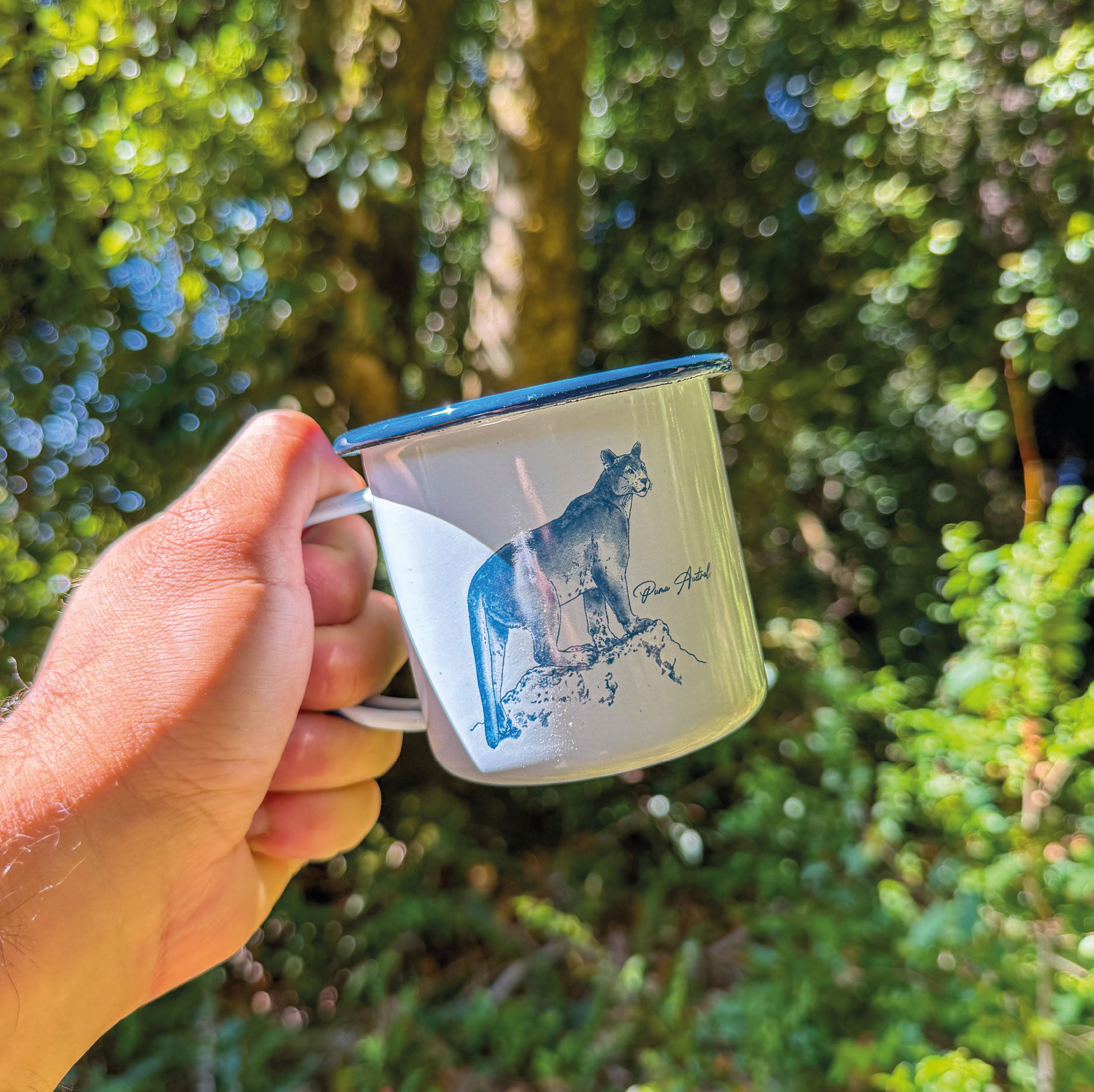 Tazón Puma Austral Celeste 330ml