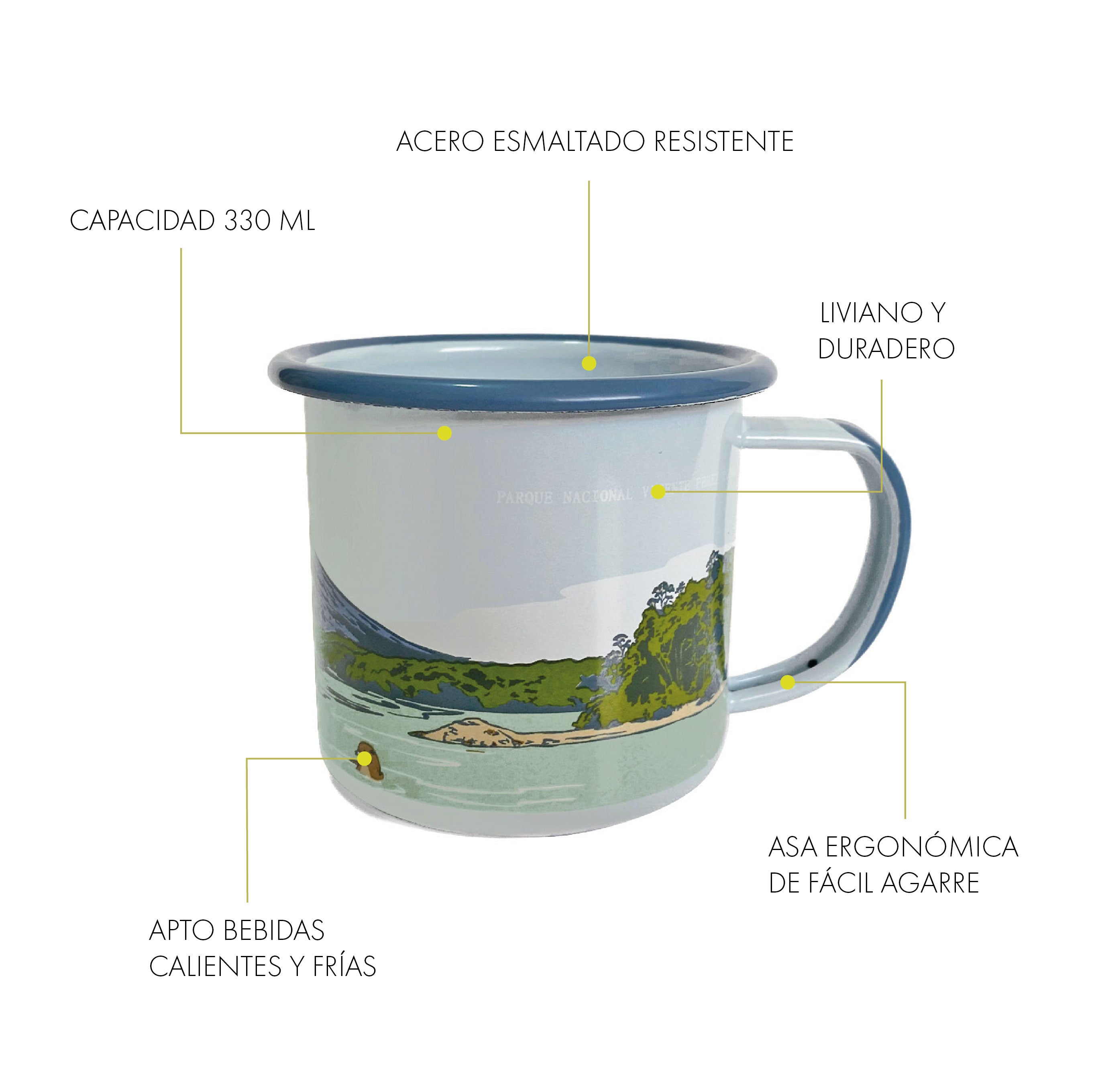 Tazón Acero Envolvente Vicente Pérez Rosales 330ml