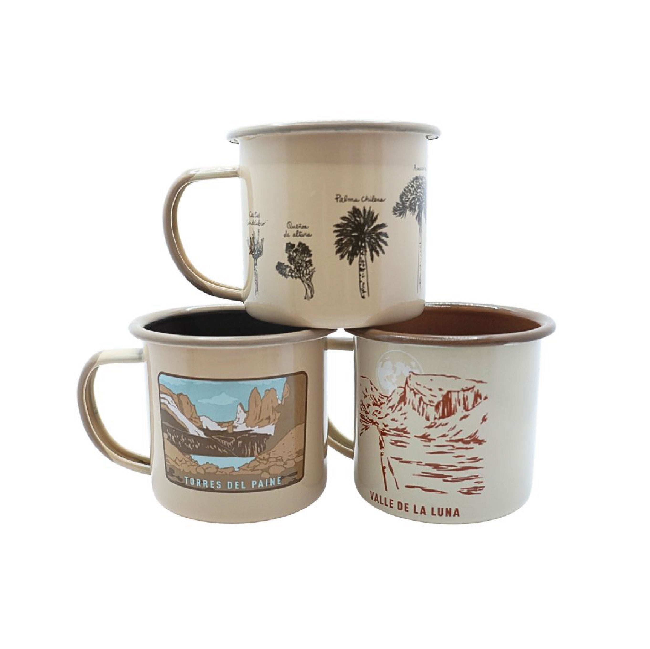 Tazón Acero Mirador base Torres del Paine 330ml Café