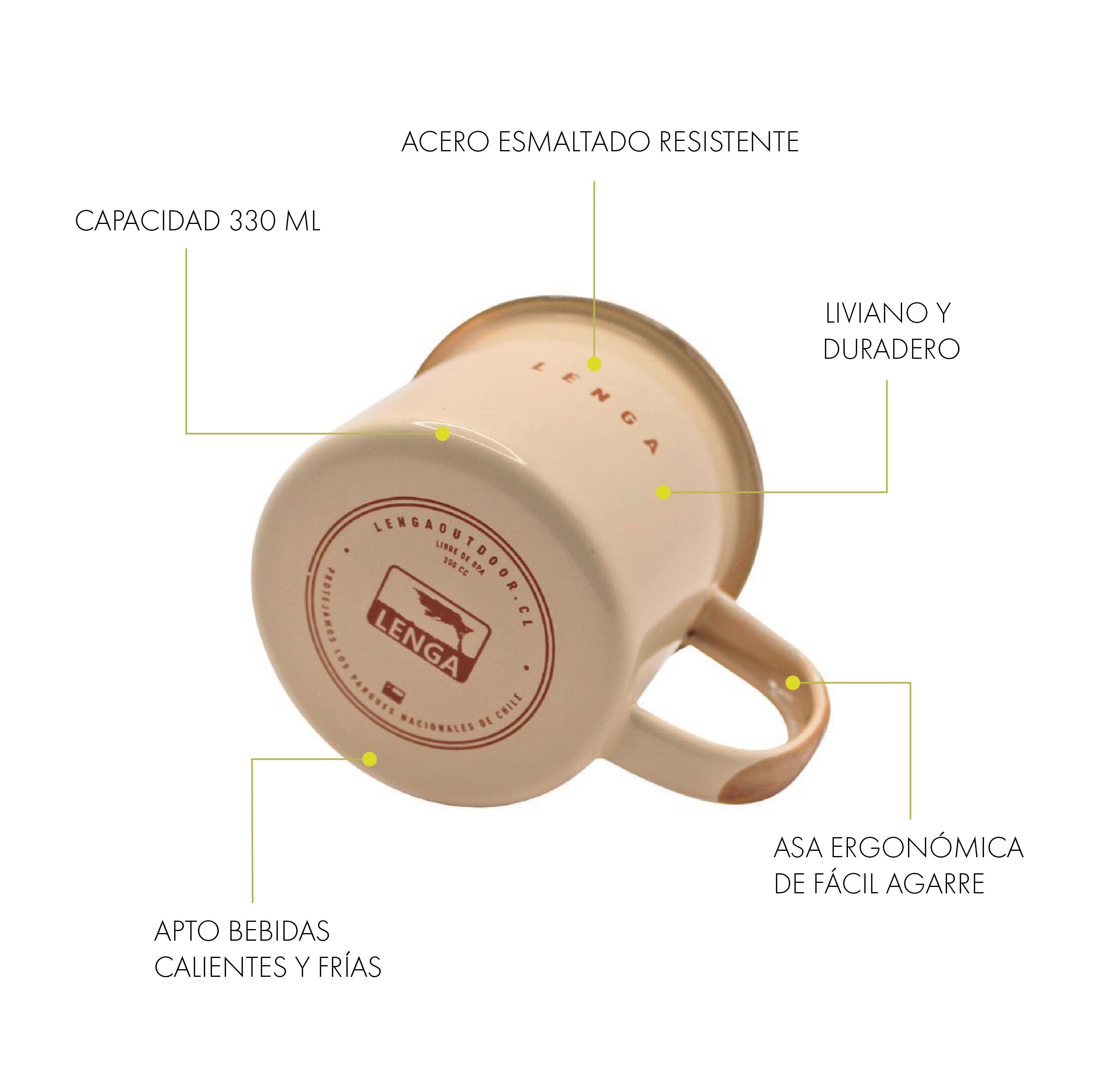 Tazón Acero Valle de la Luna 330ml