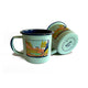 Tazón Mug Acero Esmaltado Mirador Base Torres del Paine 330ML Color Celeste Claro
