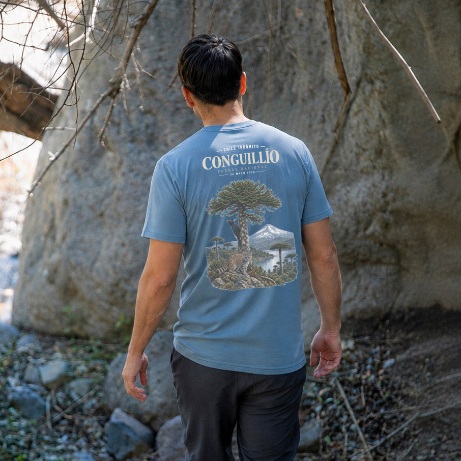 Polera Algodón Orgánico Conguillío Chile Indómito