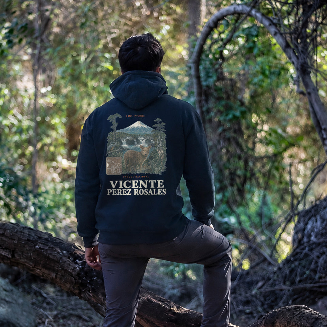 Polerón con gorro Vicente Perez Rosales Fauna Chile Indómito