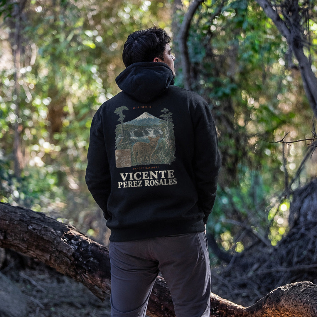 Polerón con gorro Vicente Perez Rosales Fauna Chile Indómito