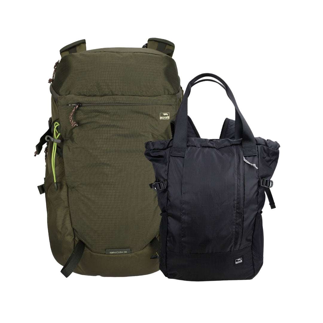 Pack Mochilas Outdoor Tripaicura 28Lts y Petrohue 22Lts