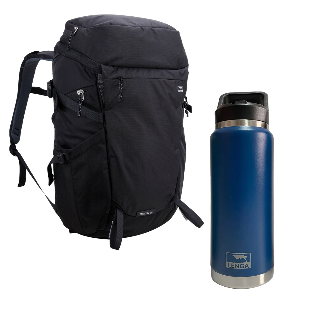 Pack Mochila Tripaicura 28Lts + Botella Acero Inox 750ml