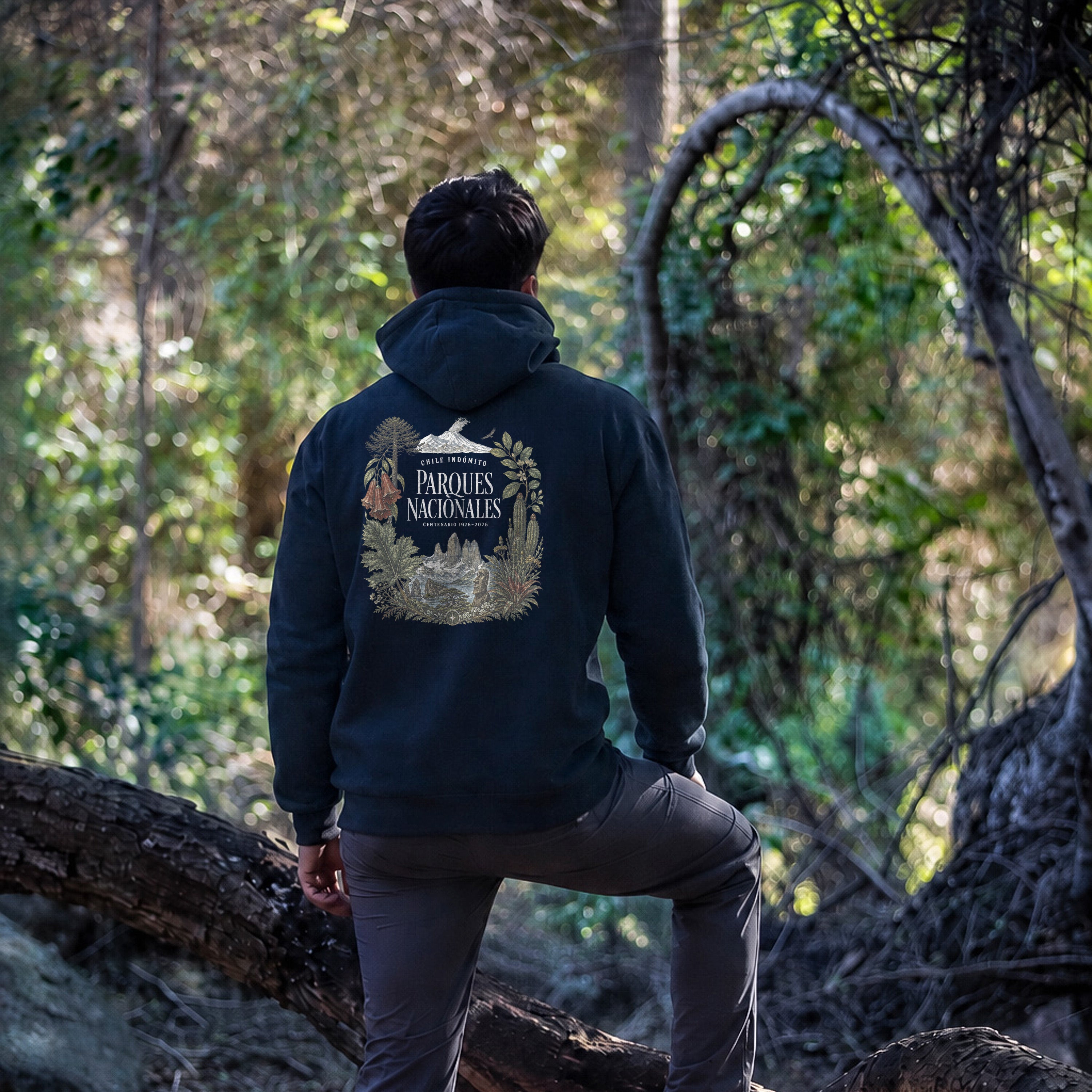 Polerón con gorro Parques Nacionales Chile Indómito