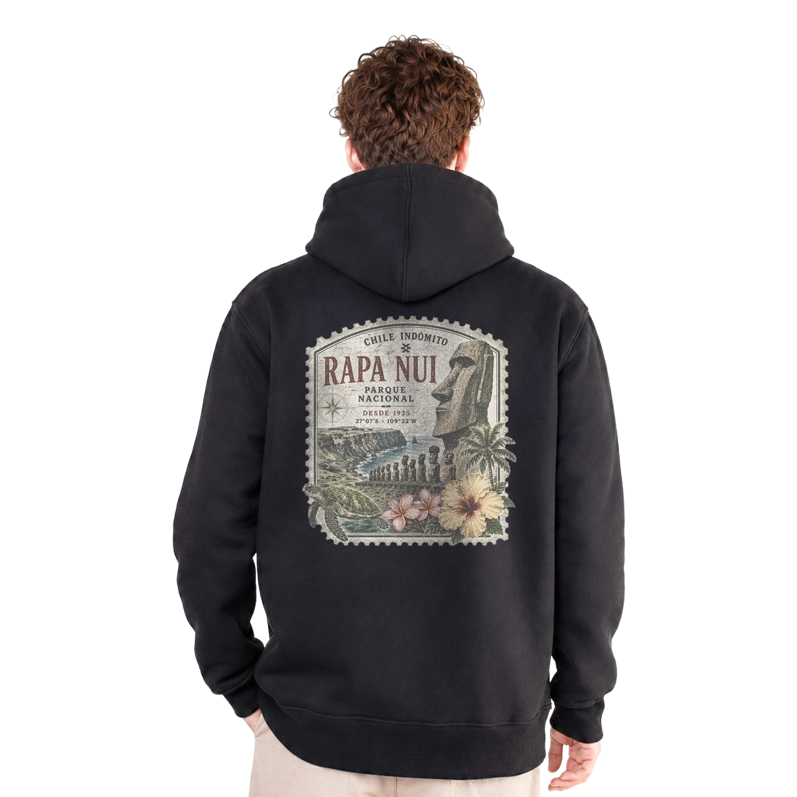 Polerón con gorro Rapa Nui Chile Indómito
