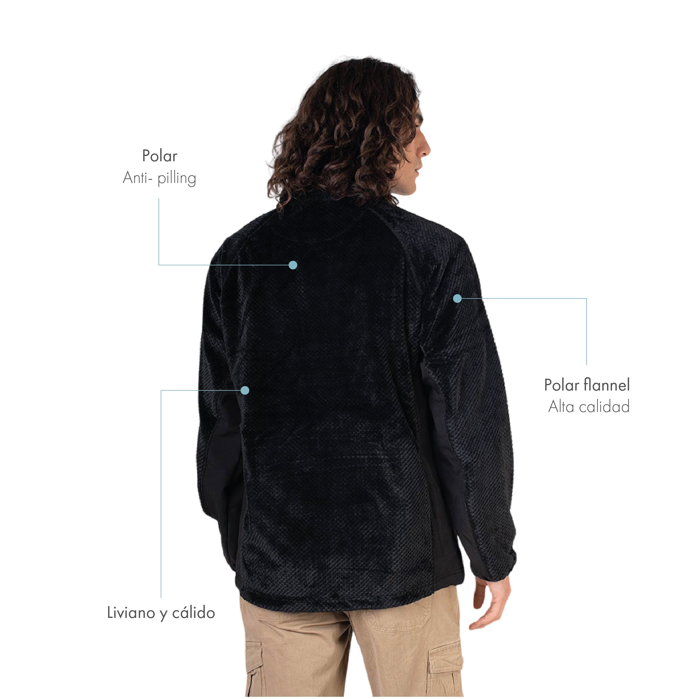 Chaqueta Flannel Blend-Tec Toromiro